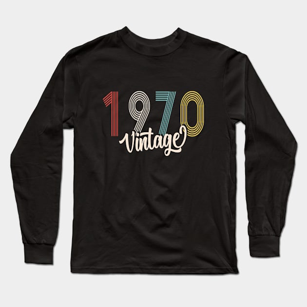 vintage 1970 made in 1970 50th gift Long Sleeve T-Shirt by BeDesignerWorld